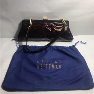 Stuart Weitzman tortoise shell purse 5” X 13 1/2” with dust bag Never Been Used